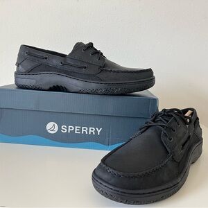 Sperry Billfish 3-Eye Black Men’s Boat Shoes Size 11 M STS24997